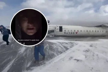 Žena se snimila kako visi naglavačke iz aviona koji se srušio u Kanadi: 'Visim naglavačke'