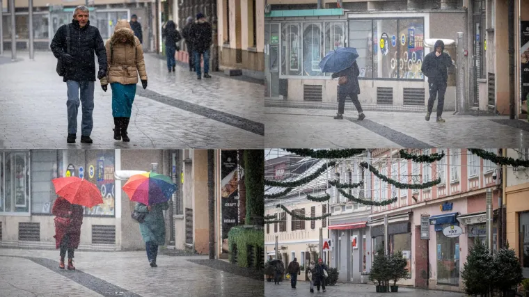 Samo su najhrabriji pro&scaron;etali Čakovcem: Skriveni pod kapuljačama i ki&scaron;obranima