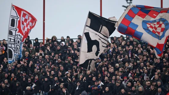 Burno u Gorici: Svi su gledali u poruku koju je podigla Torcida za uhićene