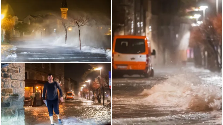 Poplavljeni objekti, kuće, riva i ulice: Pogledajte nezapamćene prizore iz Dalmacije