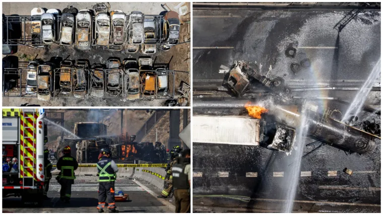 Prizori katastrofe lede krv u žilama: Cisterna eksplodirala nasred ceste, ljudi su gorili